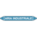 99C970B - foglio da 5 etichette autoadesive con frecce+simb ARIA INDUSTRIALE