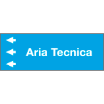 99D010NDS - Foglio da 5 etichette "ARIA TECNICA " sinistra