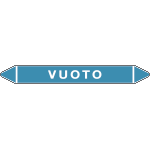 99D020C - Etichetta singola autoadesiva con frecce fondo azzurro VUOTO