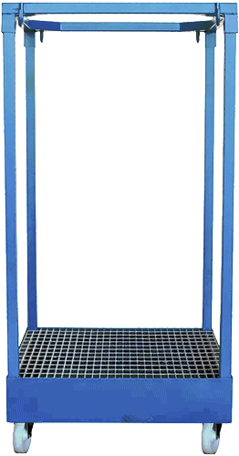 AMS135 - contenitore porta Big Bag con vasca e con ruote