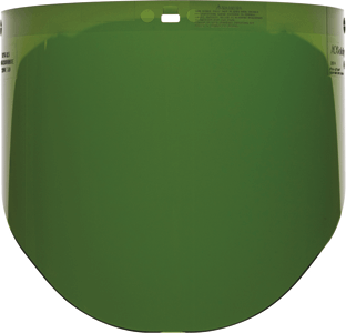 APB2330 - visiera in policarbonato verde IR 5 per semicalotta APB2297