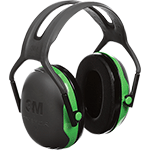 APH447 - cuffia antirumore PELTOR X1 isolata elettricamente bardatura temporale