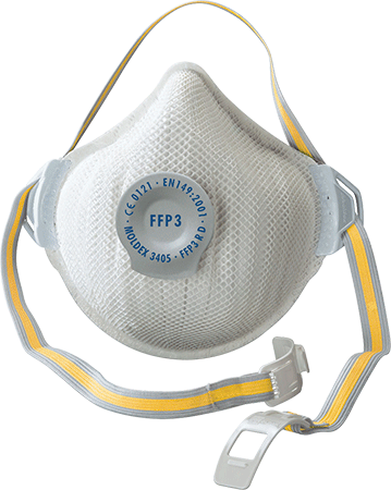 APM3405 - Facciale filtrante Moldex classe FFP3 R D con valvola Serie AIR PLUS