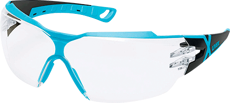 APU9196 - occhiale PHEOS CX2 montatura nero/celeste, lente incolore 2C 1,2