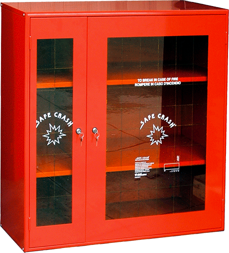 ARA1010 - Armadio a parete 2 ante finestrate 2 ripiani