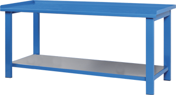 ARBT11 - tavolo da lavoro con bordo di contenimento sui 3 lati cm 100x88 h.