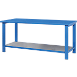 ARBT23 - tavolo da lavoro senza bordo di contenimento sui 3 lati cm 200x88 h.