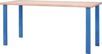 ARBT41 - tavolo da lavoro piano in legno senza piano inferiore cm 100x88 h