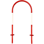 AS121 - Archetto antisosta Bianco Rosso tubo diametro 33 mm