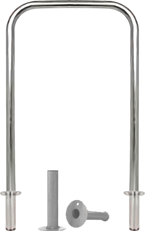 ASE134 - Archetto antisosta inox estraibile diametro 48 mm