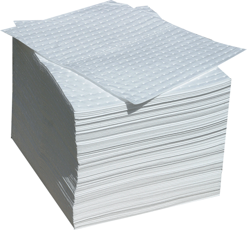 ASO01P - confezione 100 panni assorbenti OIL SAFE IN dim.41x46 cm assorb.120 lt