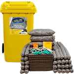 ASUK360 - kit serie UNIVERSALE SAFE IN col.GRIGIO in bidone carrellato da 360 lt