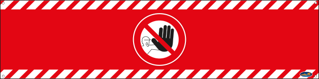 BAN180P802 - Banner divieto accesso 180 x 45