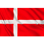 BAPES225DK - bandiera DANIMARCA con lavorazione mm 1500x2250