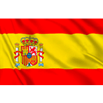BAPES225E - bandiera SPAGNA con lavorazione mm 1500x2250