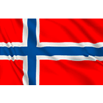 BAPES225N - bandiera NORVEGIA con lavorazione mm 1500x2250