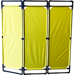 BARV180 - barriera 3 moduli neutri colore giallo dimensioni cm 180x70 (hxl) 6 kg