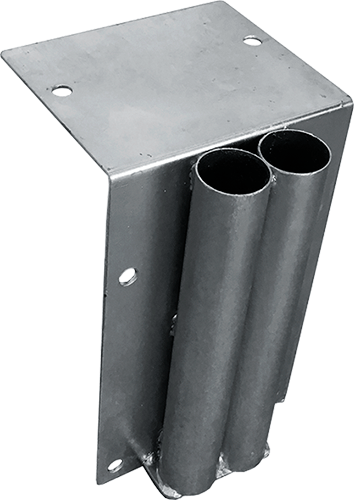 BARV73DB - bussola per bordi doppia per barriere d.mm 60