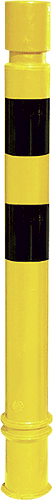 BARVP80 - colonnina industriale polietilene estraibile h. 1130 mm peso 3,5 kg