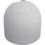BC260 - Base cemento con foro diametro 60mm per palo, colore grigio