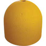 BC260Y - Base cemento con foro diametro 60mm per palo, colore giallo