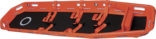 BRB105 - barella Basket con materassino in poliuretano e 3 cinture ad innesto