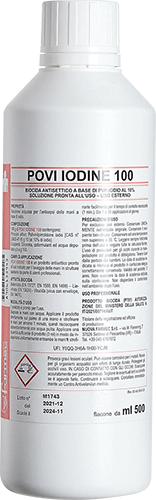 BRC129 - flacone da 500 ml. di disinfettante Iodopovidone al 10 % di iodio