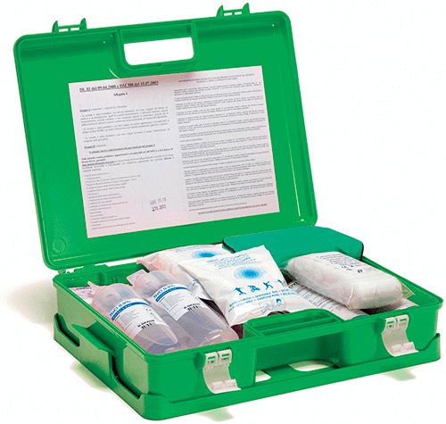 BRV101 - valigetta in ABS col. verde contenuto All 1 D.M.388