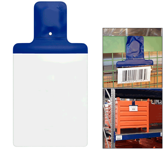 BUSTA4VB - busta magnetica per documenti formato A4 verticale colore blu