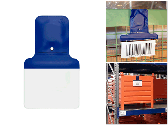 BUSTA6B - busta magnetica per documenti formato A6 colore blu