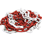 CMA35 - Catena acciaio zincato e verniciata bianco / rosso