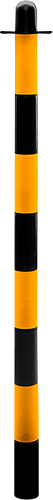 CN1132 - Solo paletto PVC giallo / nero altezza  110 cm