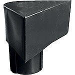 CNV4S - supporto nero per portacartello con biadesivo