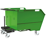 COM117G - benna porta rottami 750 lt ( montata)mm1400x1150x973