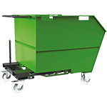 COM119G - benna porta rottami 1000lt ( montata)mm1500x1155x1133