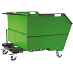 COM221G - benna porta rottami 1000lt ( montata)mm1500x1495x1137