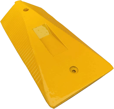 COT100M - cordolo delimit.omologato gomma gialla terminale maschio per COT100