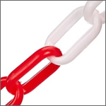 CP105 - Catena plastica colore bianco rosso