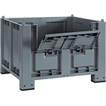 CPL4552 - Cargopallet grigio con piedi portello  senza FORO