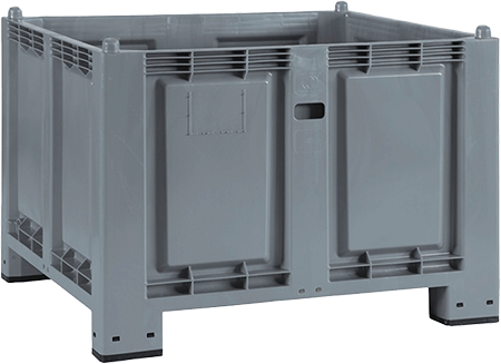 CPL4821 - Cargopallet grigio con 4 piedi capacita' 680 dm3 portata 600 kg