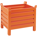 CPLS10A - Contenitore in lamiera con 4 piedi scatolati portata 600kg