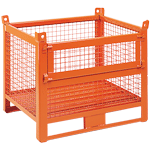 CPLS51A - Contenitore in rete con slitta e porta portata 1000kg