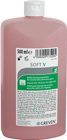 CRG093 - Crema detergente mani per sporco leggero SOFT V GREVEN da 500 ml