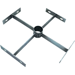 CUEKIT48 - kit staffe x palo mm48+ bulloni x montaggio 4 tabelle scat.non incluse