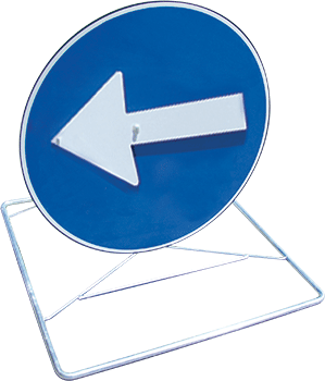 CVGLR7080 - Cavalletto richiudibile +disco girev.da 60 CL 1 "direz.obblig.sin/des"