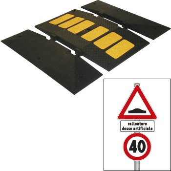 DAT540 - rallentatore velocita' h.5 cm. dim.50x90x5 cm per limite 40 km/h