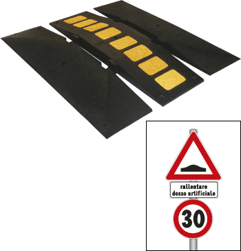 DAT730 - rallentatore velocita' h.7 cm. dim.34x120x7 cm per limite 30km/h