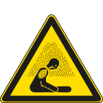 E1115X - Cartello pericolo atmosfera potenzialmente asfissiante EN ISO 7010
