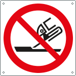 E1343X - cartello divieto vietato usare il disco ..solo simbolo EN ISO 7010