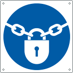 E1367K - cartello tenere chiuso EN ISO 7010